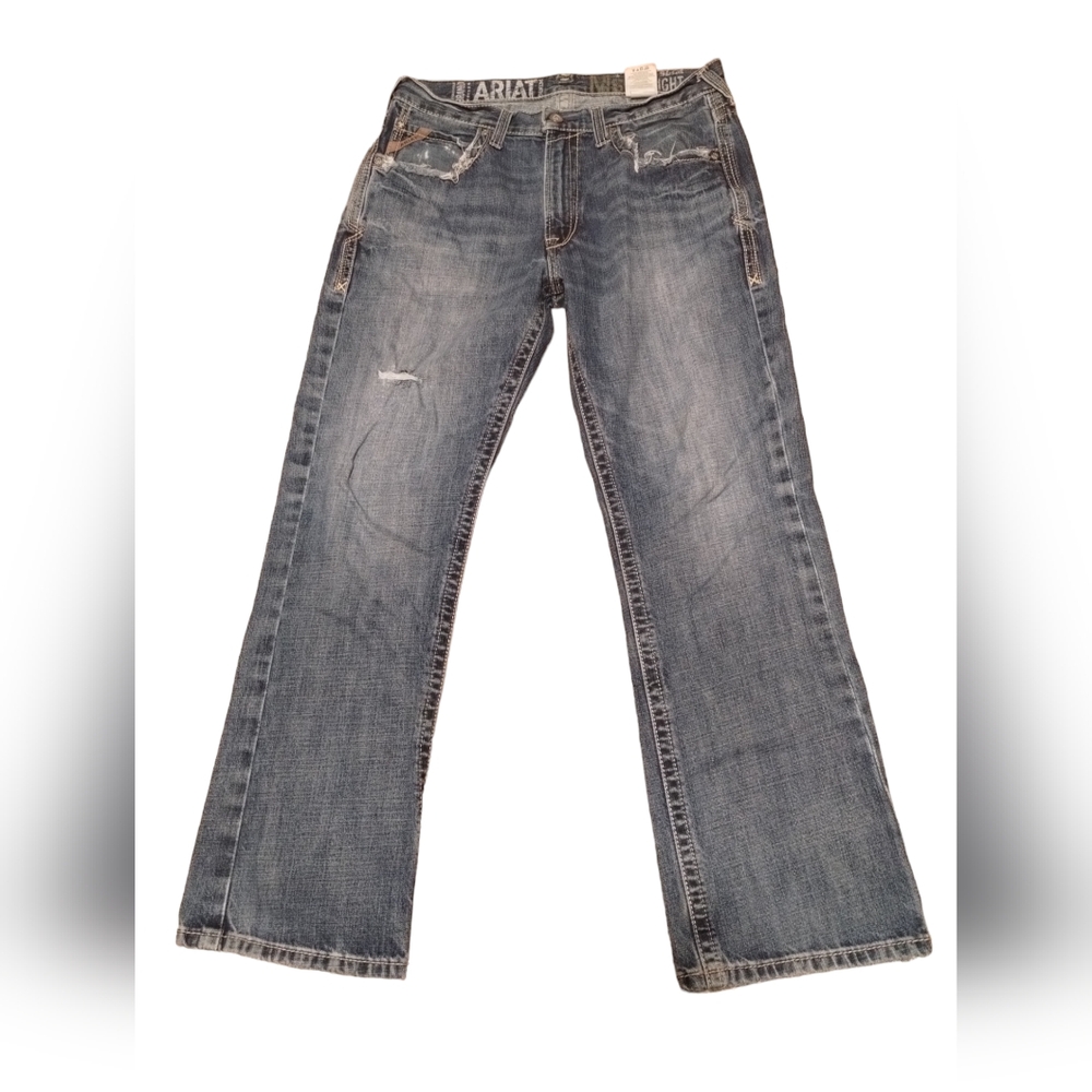 Ariat jeans blue denim 34x30 slim strait